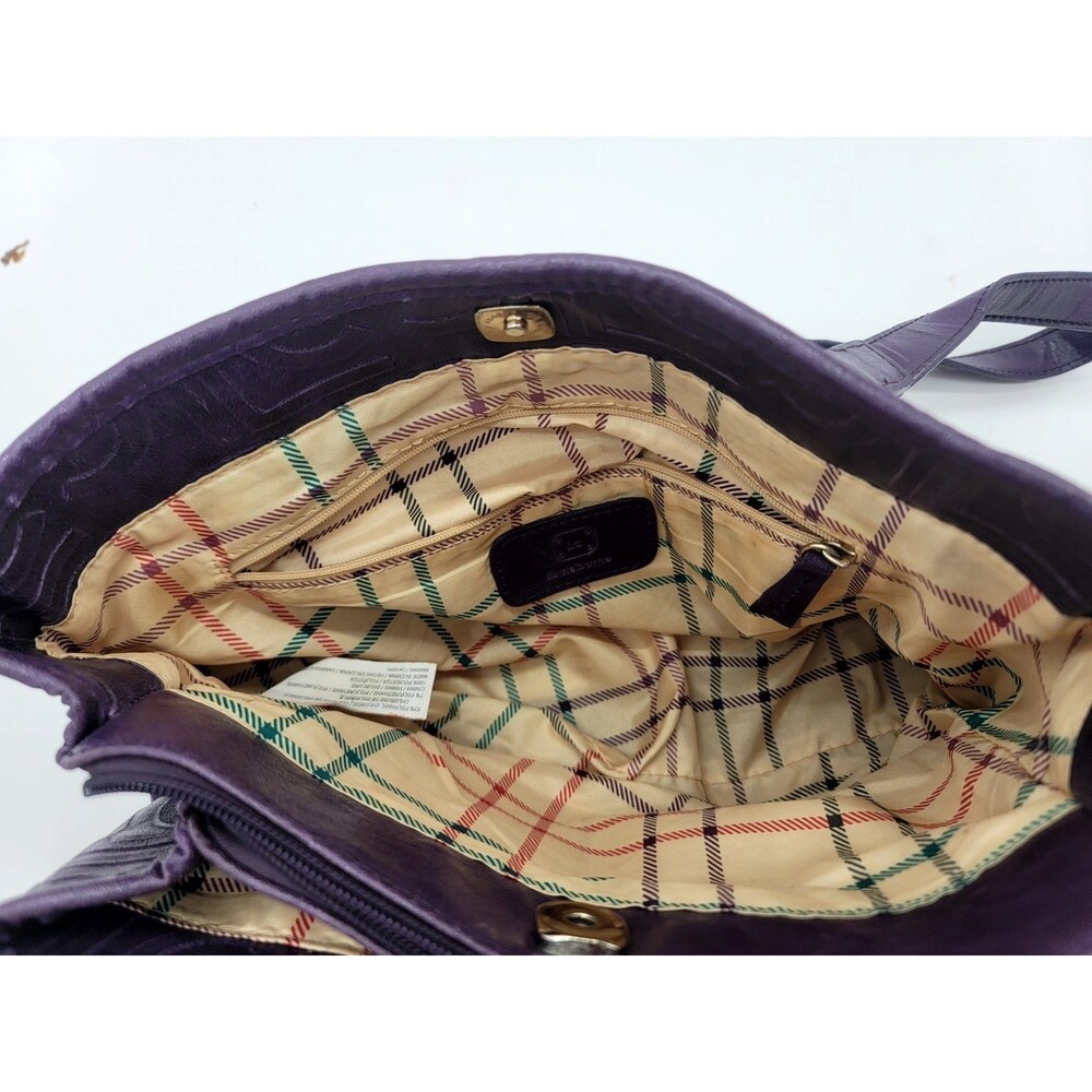 Liz Clairborn Purple Purse Used Shoulder BagFaux Leather - Picture 8 of 8